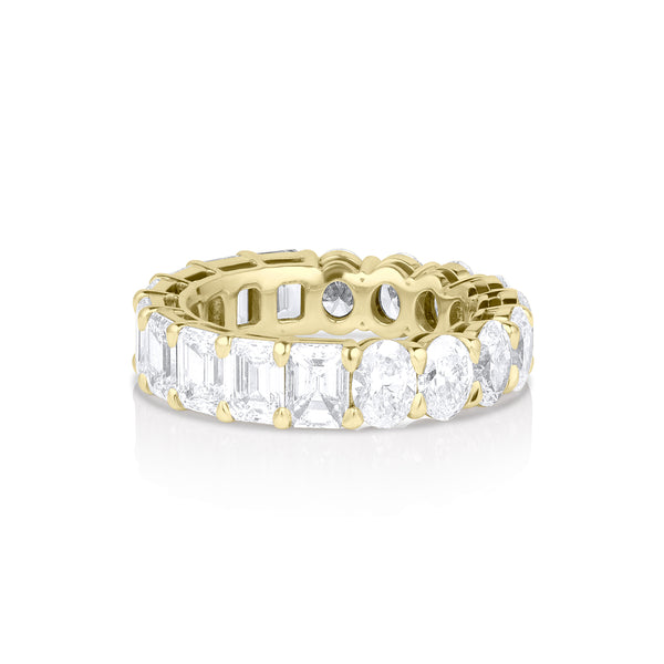 two rings in one! she’s half emerald cut diamonds, half oval – and all sparkle <span class='visuallyhidden'>Call, text 323-404-2959 for shop help.</span>